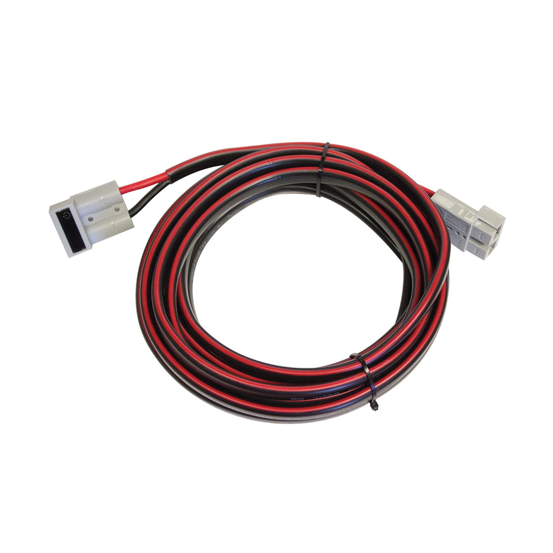 5m Extension Lead, 50 Amp, 12V Connector With In-Built Voltmeter To Standard 50 Amp, 12-36V Connector