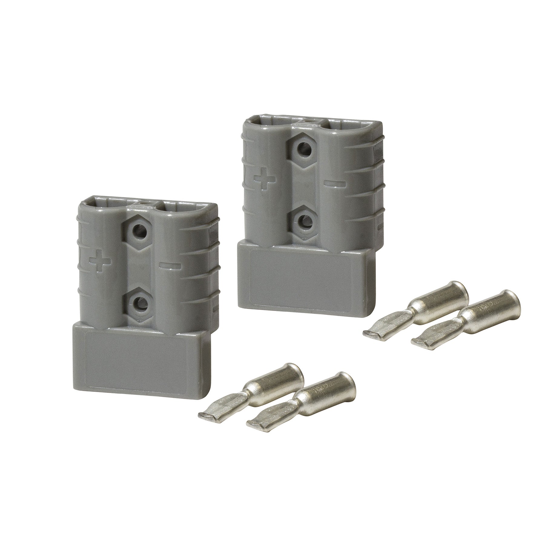 50A, 12V-48V Heavy Duty Connector Grey, Twin Pack
