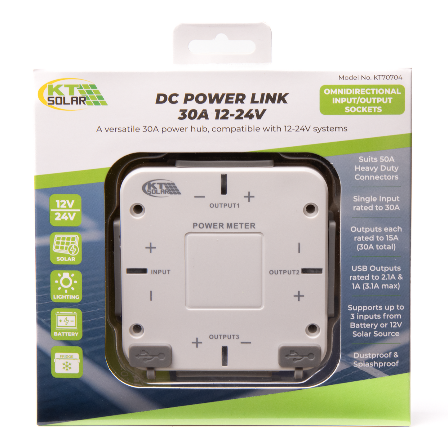 30Amp, 4 Way DC Power Link