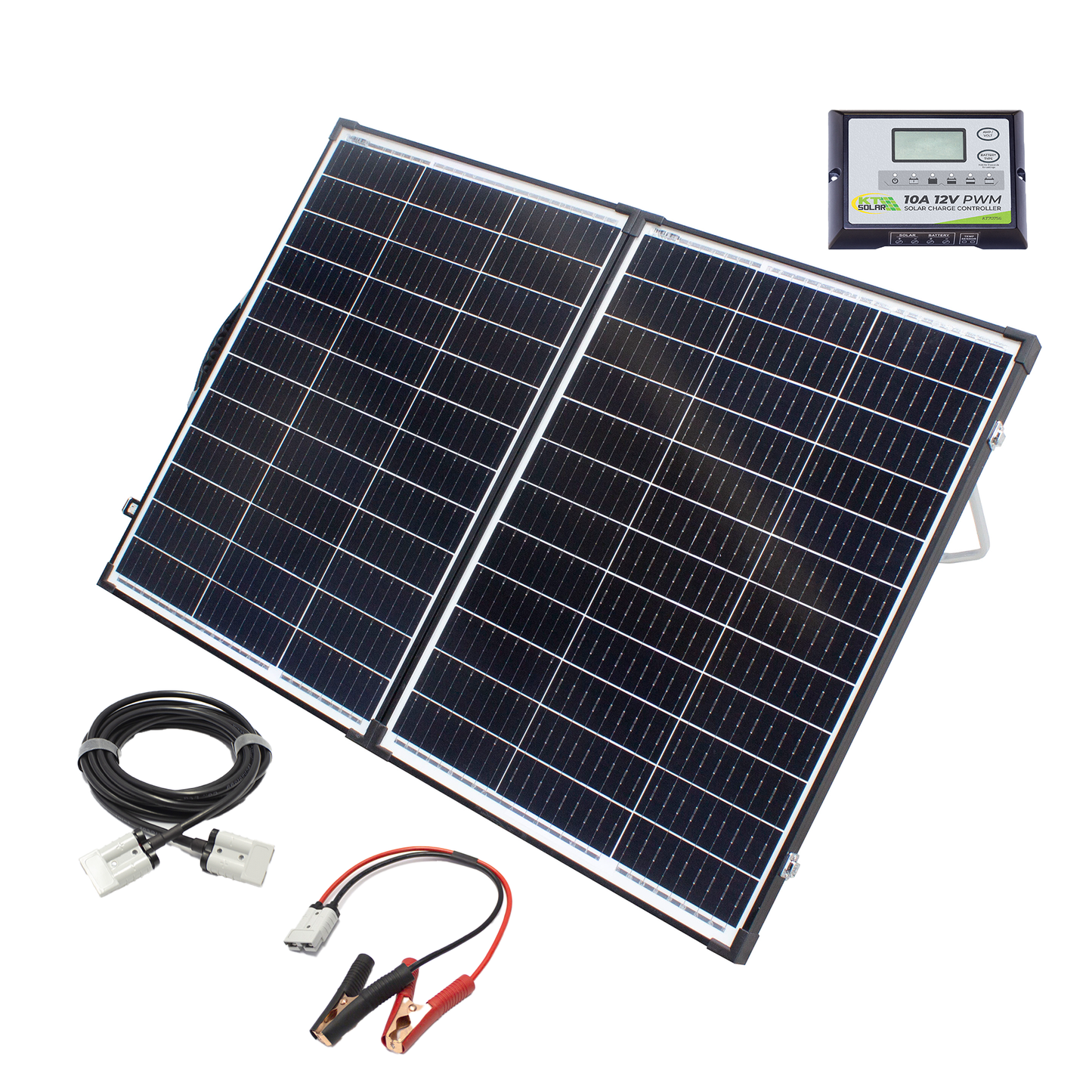 120W, 12V Portable Folding Solar Kit