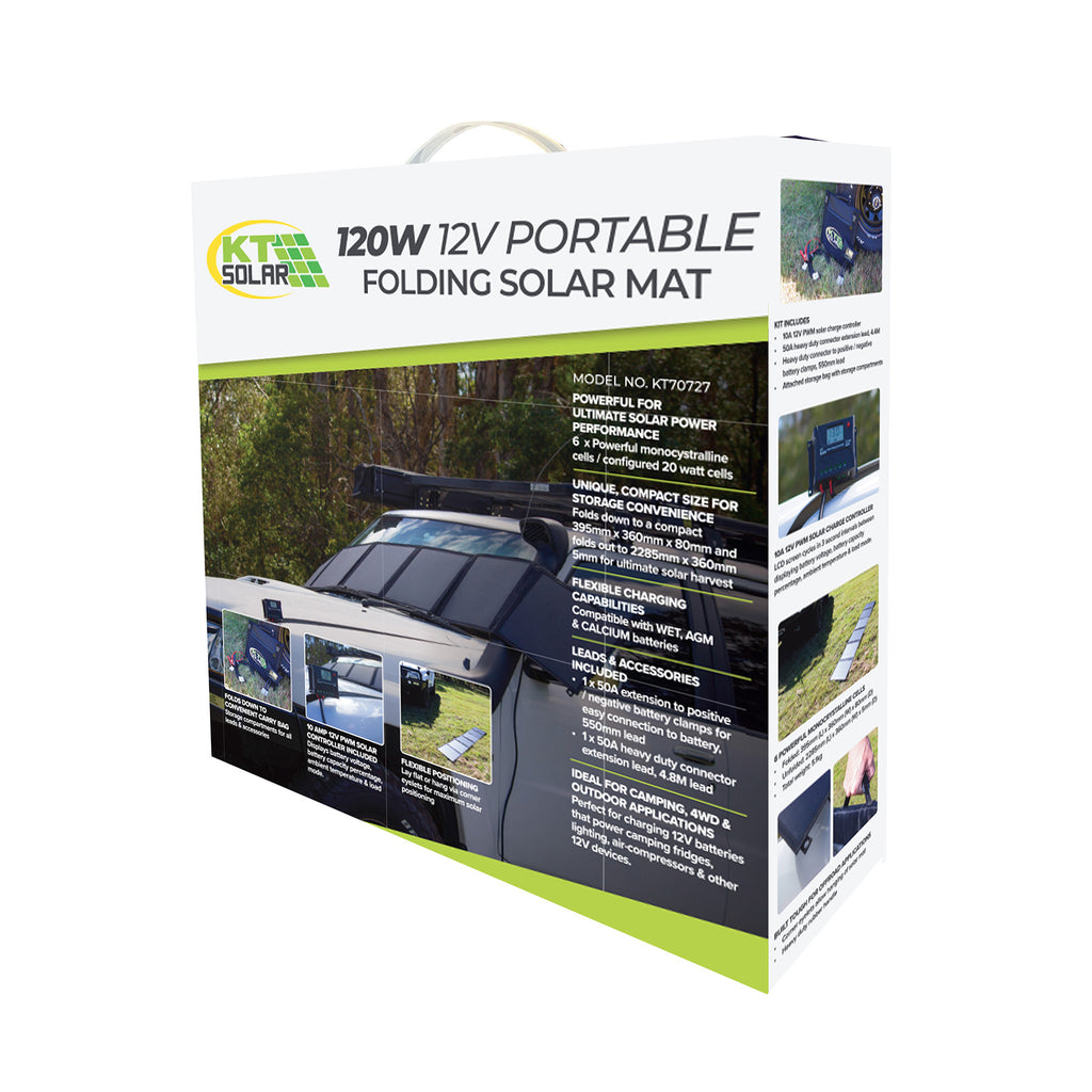 120W Portable Folding Solar Mat
