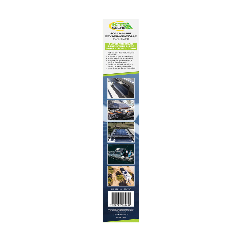 Twin Solar Panel Mounting ‘EZY’ Rails – Large