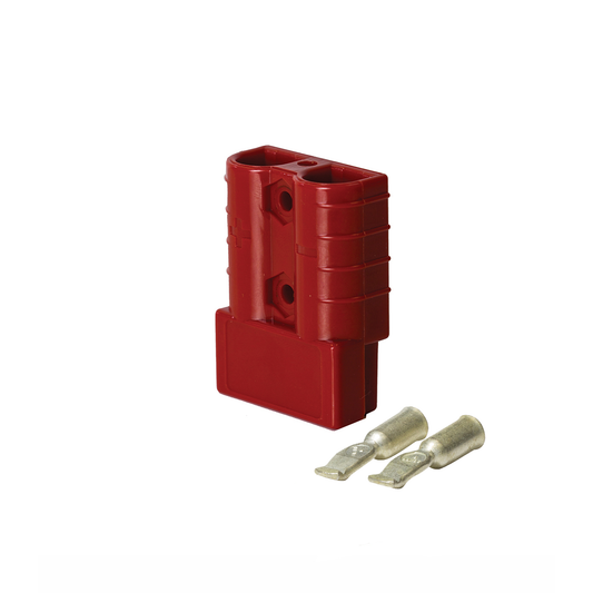 50A, 12V-48V Heavy Duty Connector Red, Single Pack